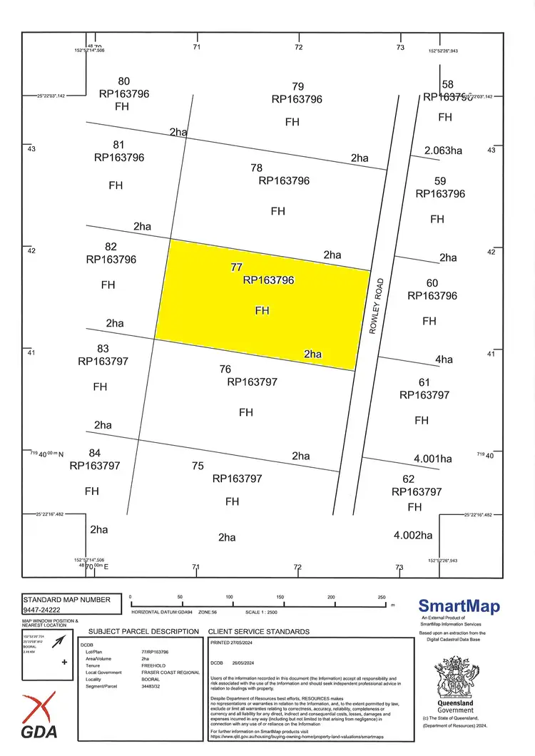 Floorplan of Homely land listing, 43-51 Rowley Road, Booral QLD 4655