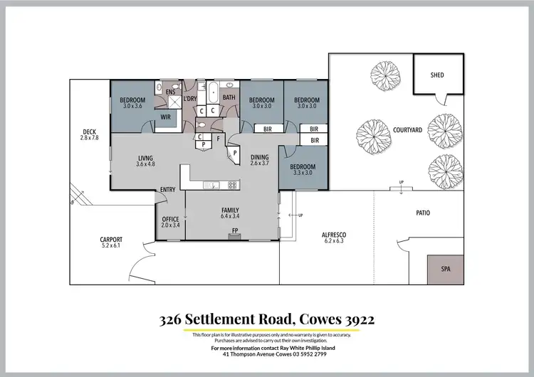 Floorplan of Homely house listing, 326 Settlement Road, Cowes VIC 3922