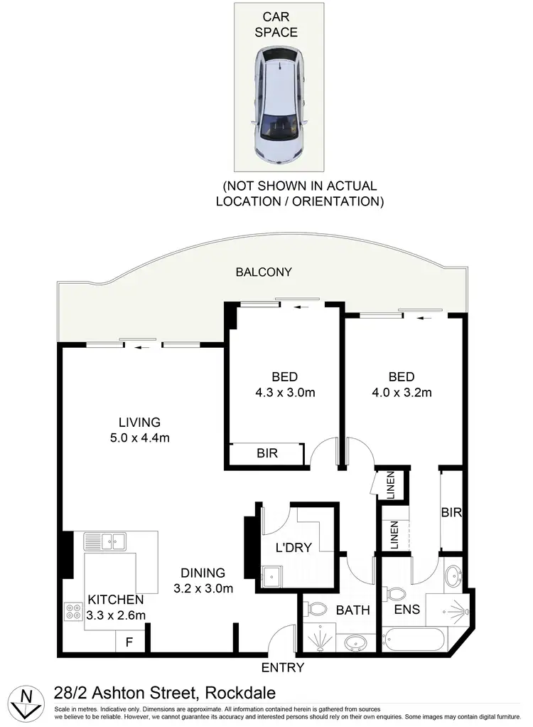 Floorplan of Homely apartment listing, 28/2 Ashton Street, Rockdale NSW 2216