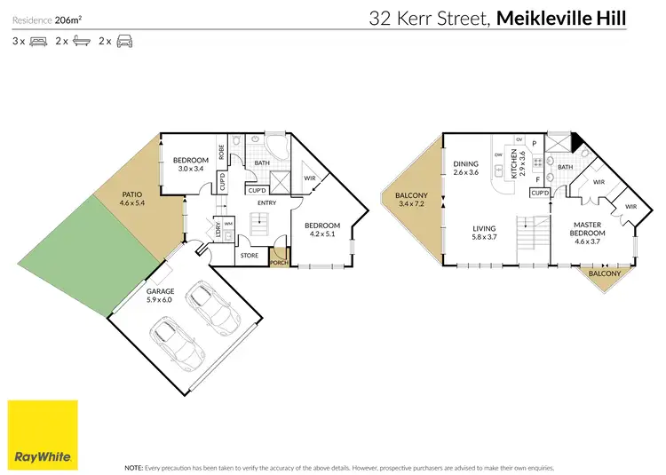 Floorplan of Homely unit listing, 7/32 Kerr Street, Meikleville Hill QLD 4703