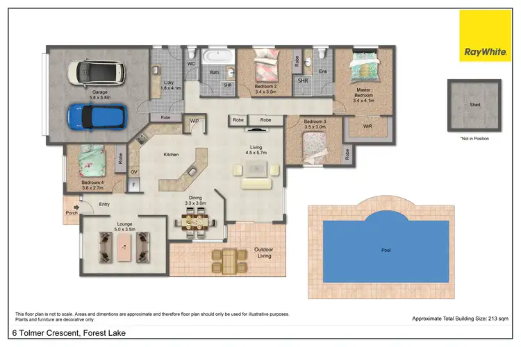 Floorplan of Homely house listing, 6 Tolmer Crescent, Forest Lake QLD 4078