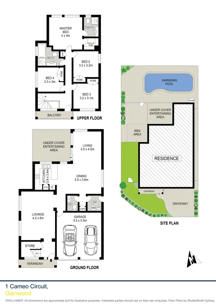 Floorplan of Homely house listing, 1 Cameo Circuit, Glenwood NSW 2768
