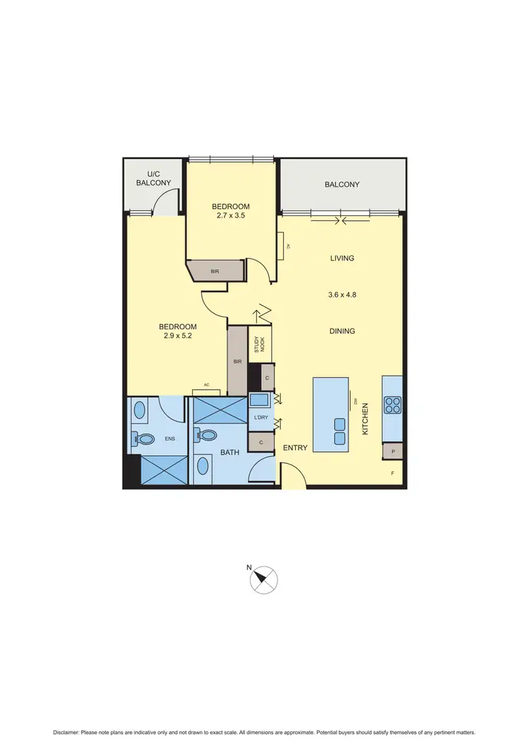 Floorplan of Homely apartment listing, 410/111 Canning Street, North Melbourne VIC 3051