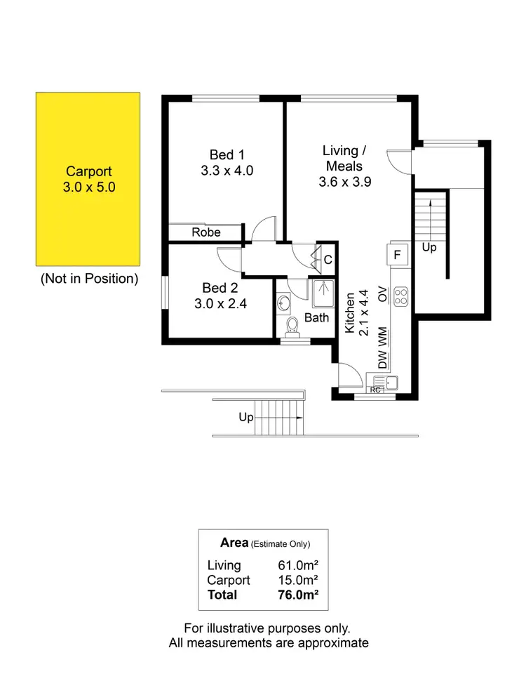 Floorplan of Homely house listing, 6/1 Queens Road, Camden Park SA 5038