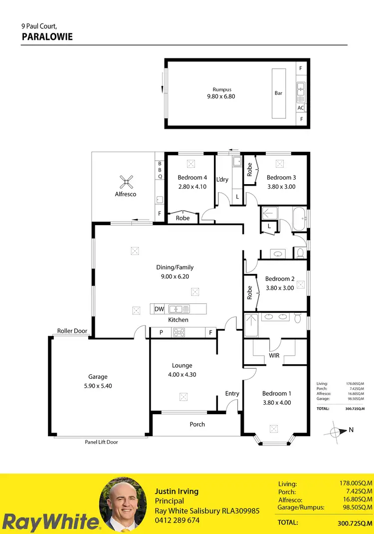Floorplan of Homely house listing, 9 Paul Court, Paralowie SA 5108
