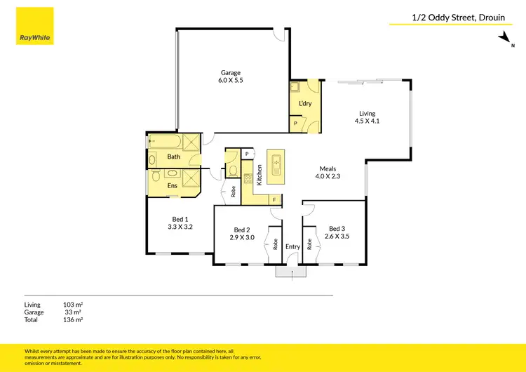 Floorplan of Homely unit listing, 3/2 Oddy Street., Drouin VIC 3818