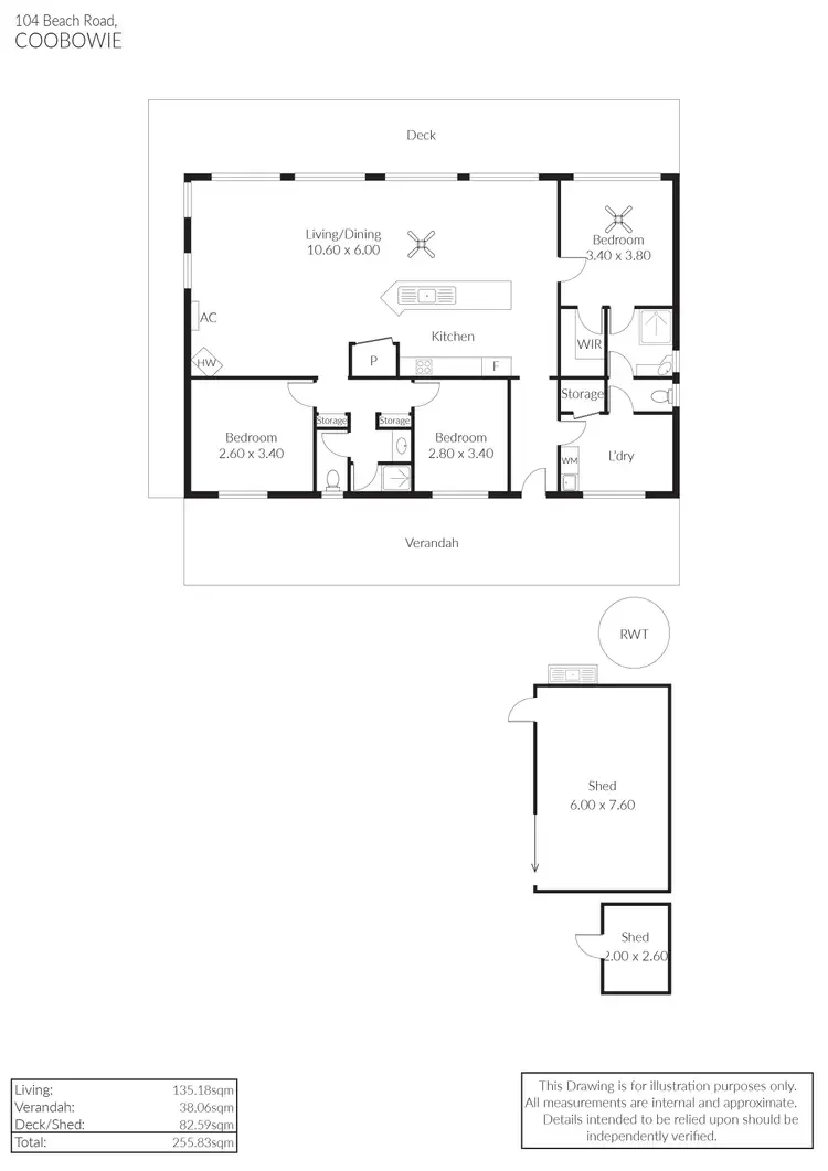 Floorplan of Homely house listing, 104 Beach Road, Coobowie SA 5583