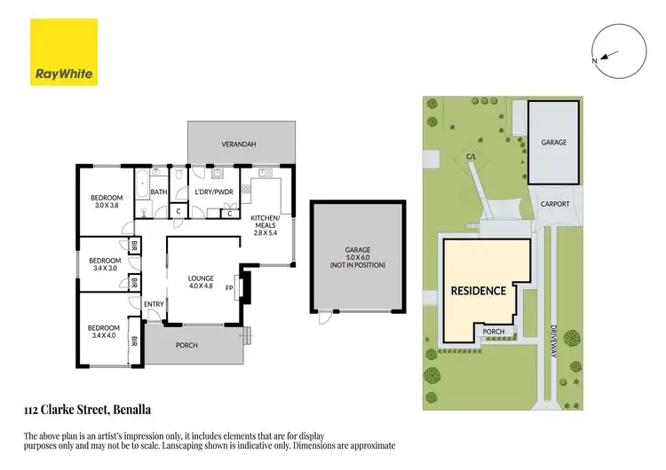 Floorplan of Homely house listing, 112 Clarke Street, Benalla VIC 3672