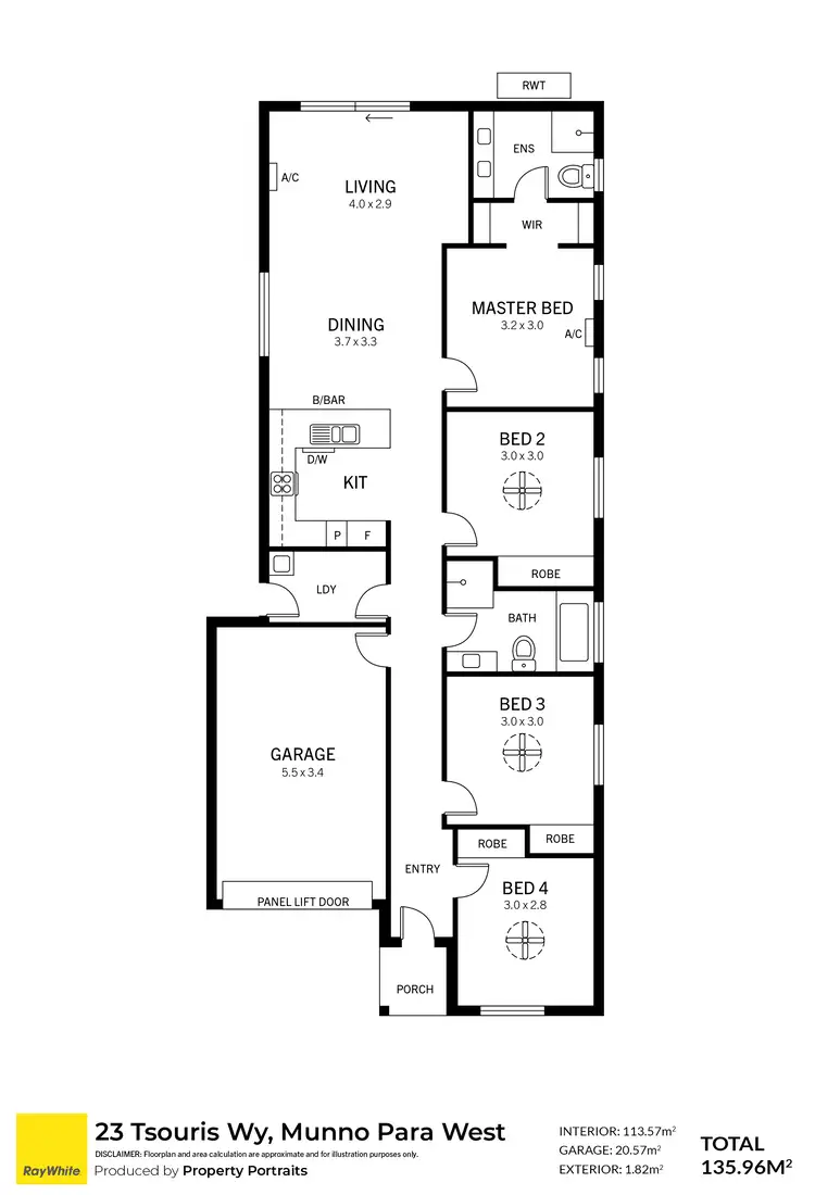 Floorplan of Homely house listing, 23 Tsouris Way, Munno Para West SA 5115