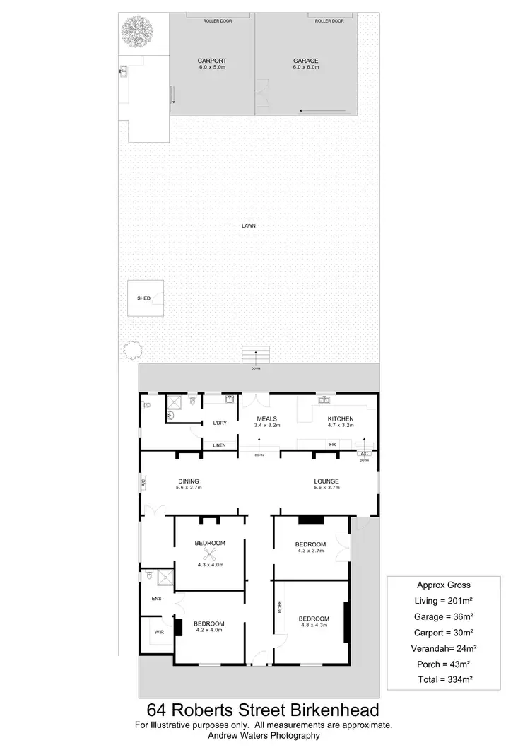 Floorplan of Homely house listing, 64 Roberts Street, Birkenhead SA 5015
