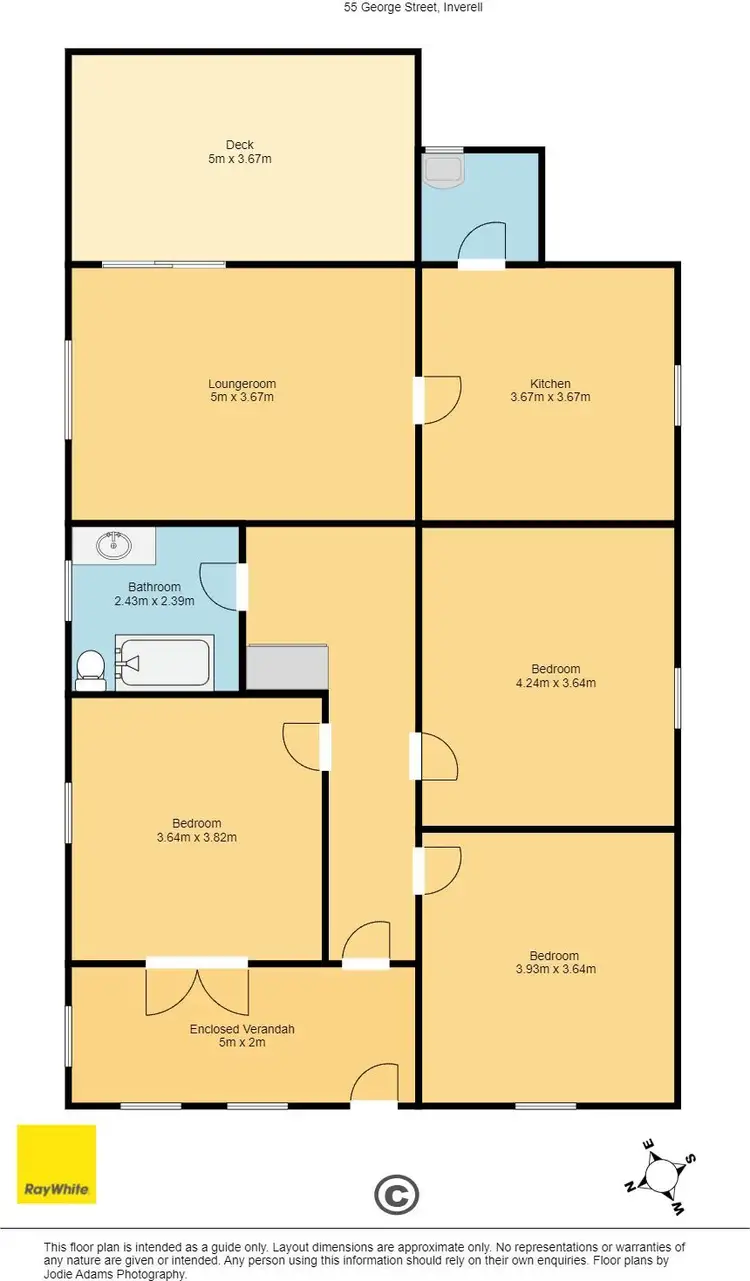 Floorplan of Homely house listing, 55 George Street, Inverell NSW 2360