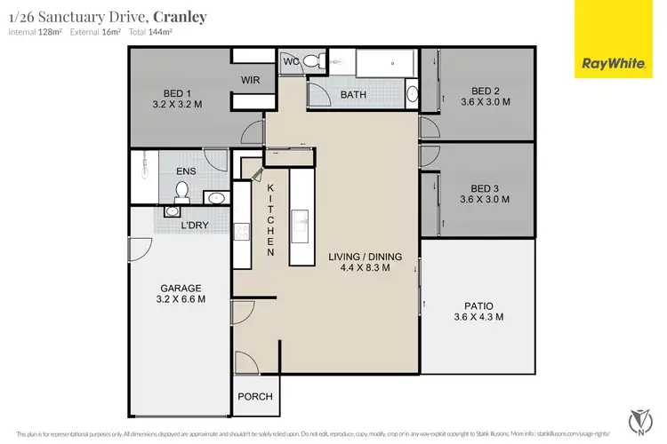 Floorplan of Homely unit listing, 1/26 Sanctuary Drive, Cranley QLD 4350