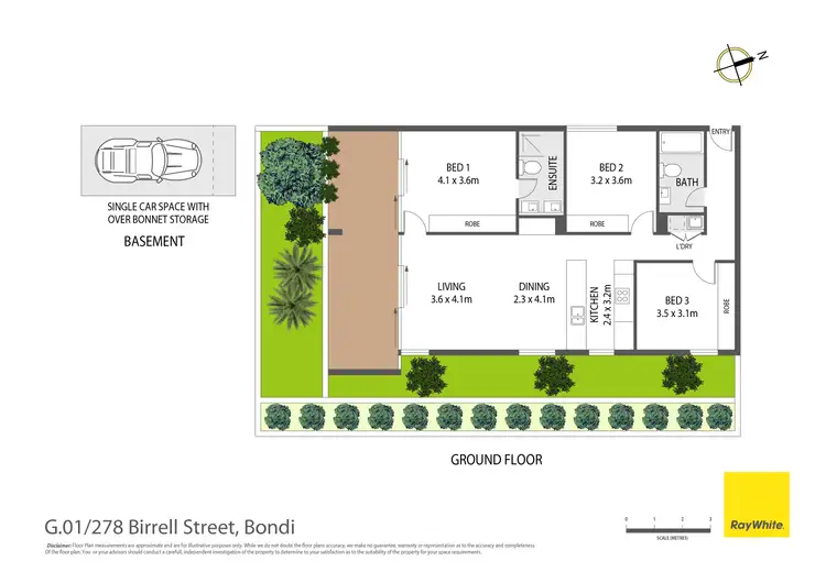 Floorplan of Homely apartment listing, G.01/278 Birrell Street, Bondi NSW 2026