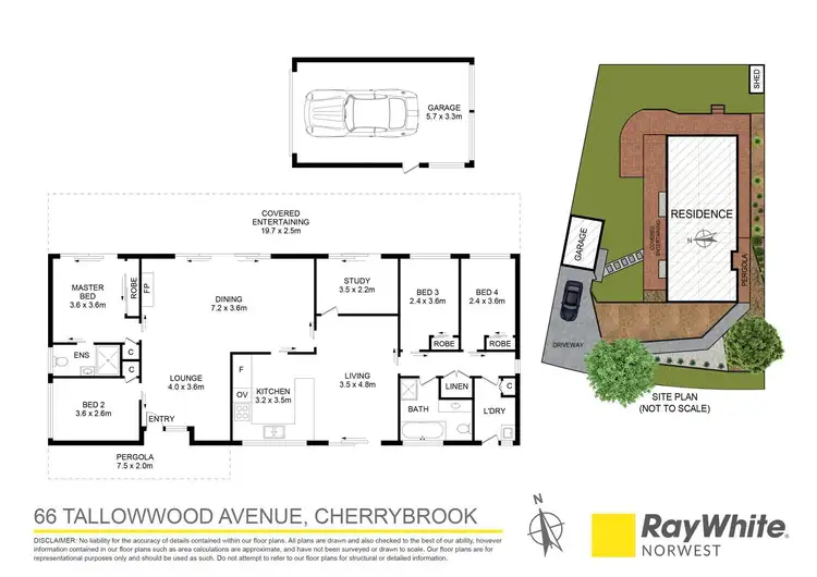 Floorplan of Homely house listing, 66 Tallowwood Avenue, Cherrybrook NSW 2126