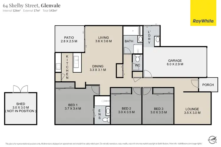 Floorplan of Homely house listing, 64 Shelby Street, Glenvale QLD 4350