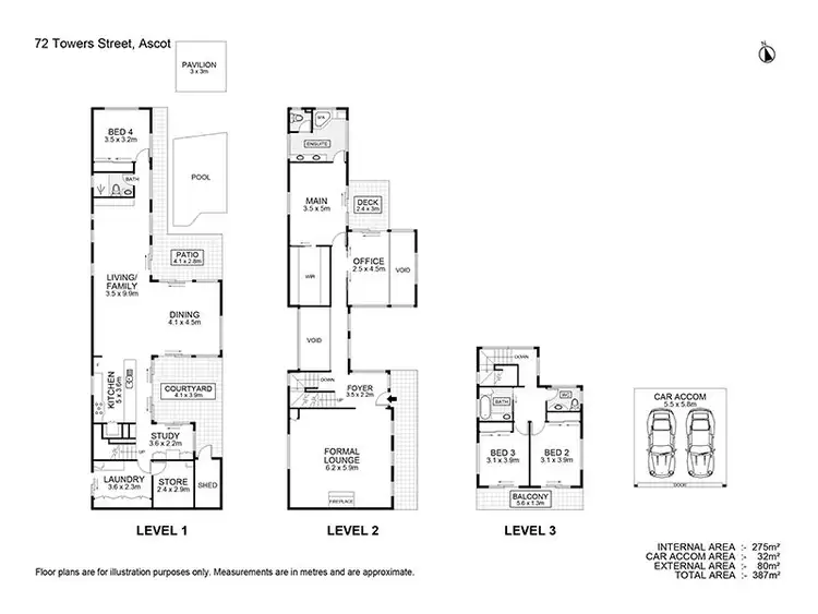 Floorplan of Homely house listing, 72 Towers Street, Ascot QLD 4007