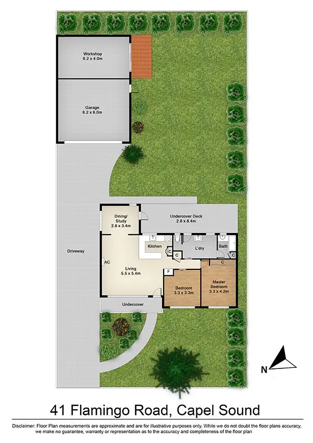 Floorplan of Homely house listing, 41 Flamingo Road, Capel Sound VIC 3940