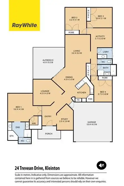 Floorplan of Homely house listing, 24 Trevean Drive, Kleinton QLD 4352