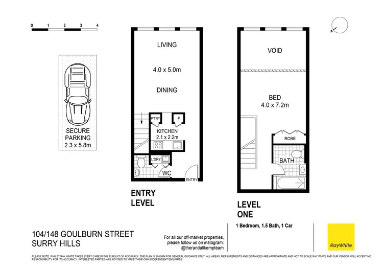 Floorplan of Homely apartment listing, 104/148 Goulburn Street, Surry Hills NSW 2010
