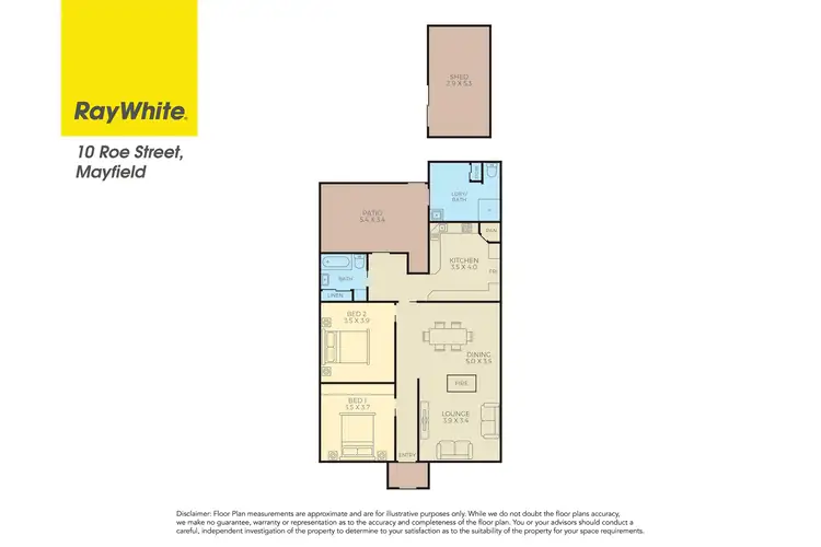 Floorplan of Homely house listing, 10 Roe Street, Mayfield NSW 2304