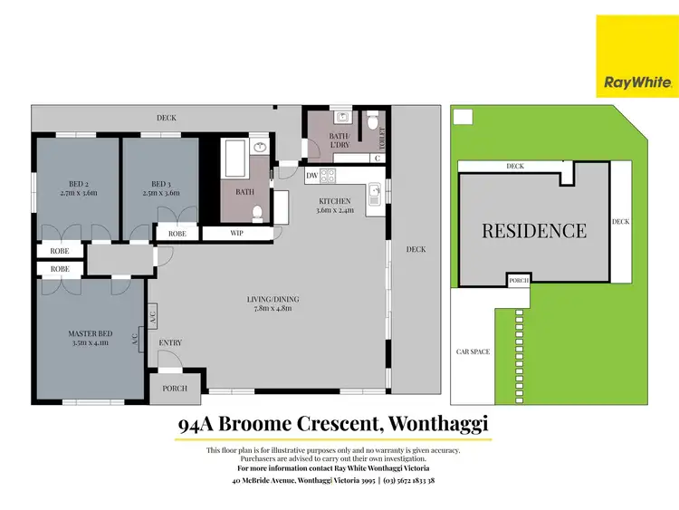 Floorplan of Homely house listing, 94a Broome Crescent, Wonthaggi VIC 3995