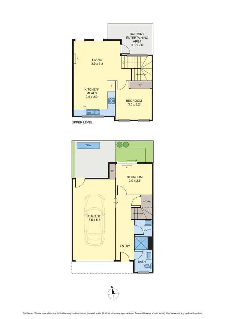 Floorplan of Homely townhouse listing, 2/6 Tabilk Street, Fawkner VIC 3060