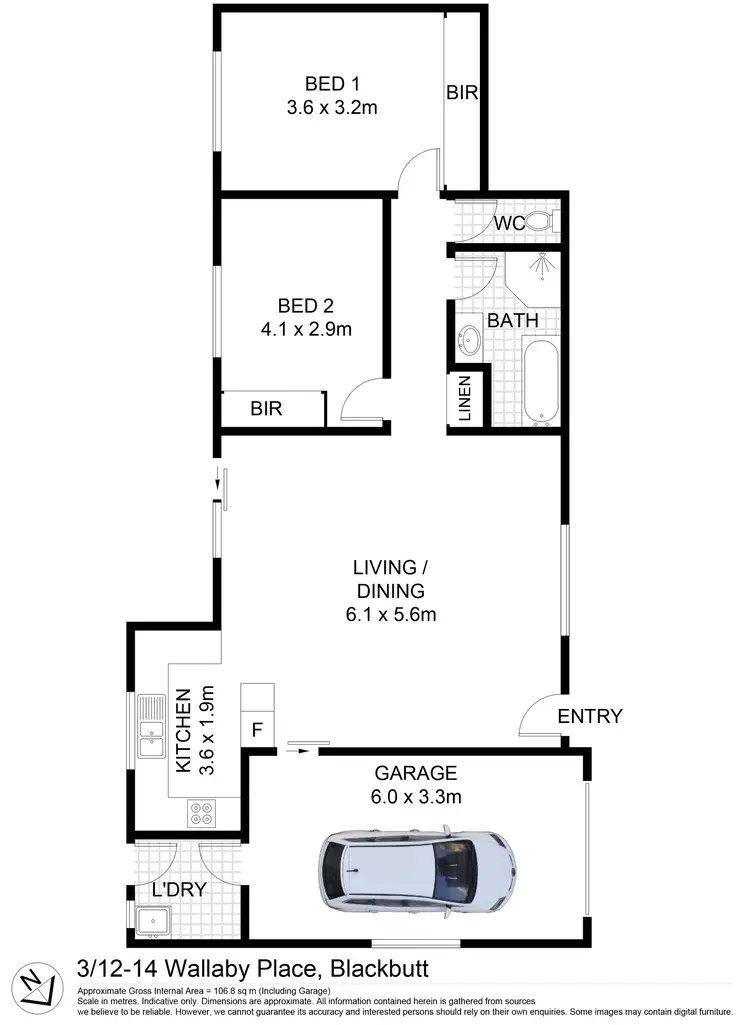 Floorplan of Homely house listing, 3/12-14 Wallaby Street, Blackbutt NSW 2529