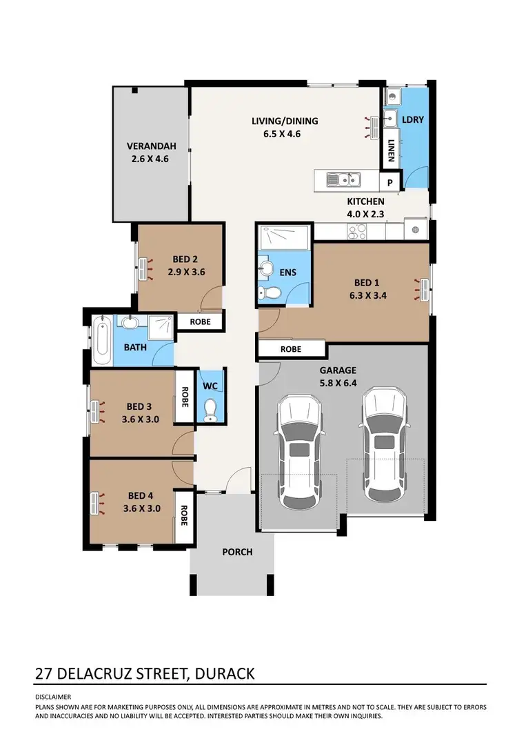 Floorplan of Homely house listing, 27 Delacruz Street, Durack NT 830