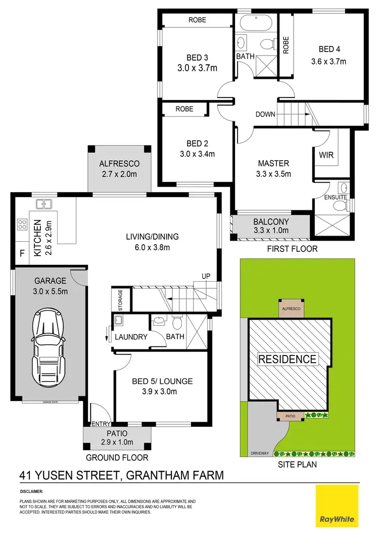 Floorplan of Homely house listing, 41 Yusen Street, Grantham Farm NSW 2765