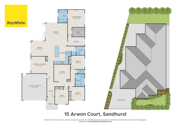 Floorplan of Homely house listing, 15 Arwon Court, Sandhurst VIC 3977
