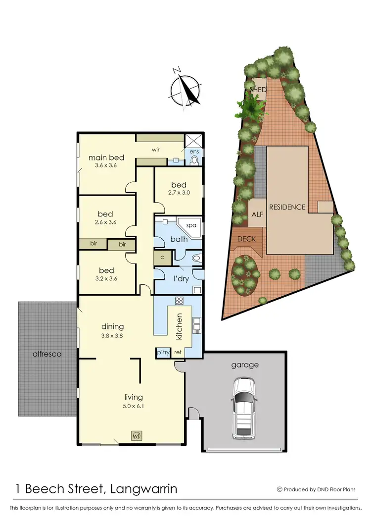 Floorplan of Homely house listing, 1 Beech Street, Langwarrin VIC 3910