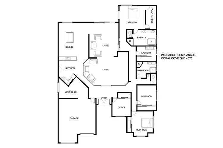 Floorplan of Homely house listing, 244 Barolin Esplanade, Coral Cove QLD 4670