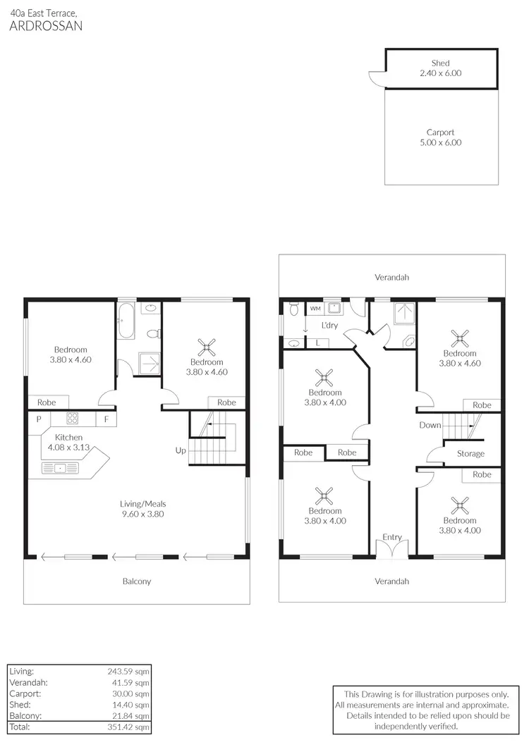 Floorplan of Homely house listing, 40A East Terrace, Ardrossan SA 5571
