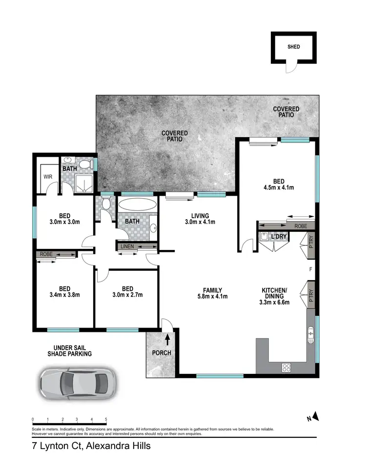 Floorplan of Homely house listing, 7 Lynton Court, Alexandra Hills QLD 4161