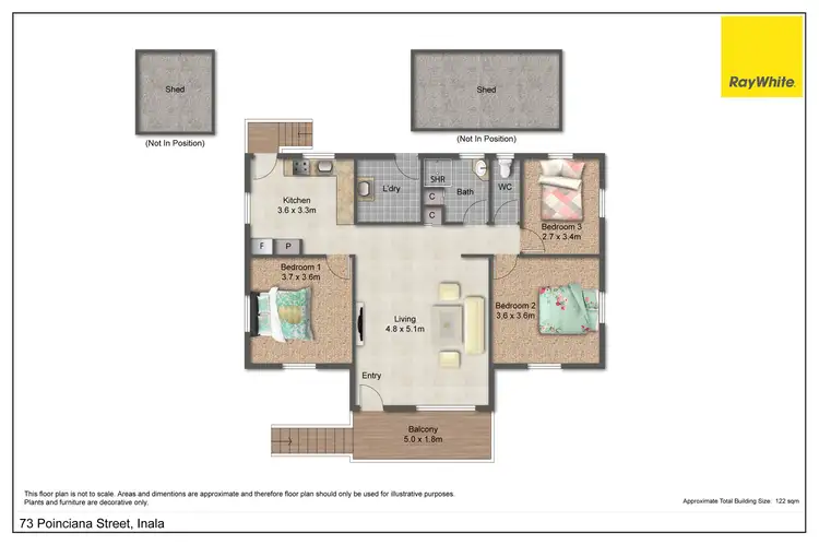 Floorplan of Homely house listing, 73 Poinciana Street, Inala QLD 4077