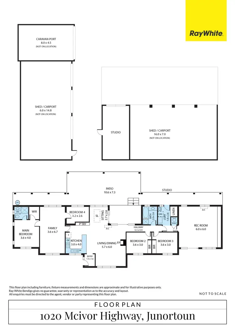 Floorplan of Homely house listing, 1020 Mcivor Highway, Junortoun VIC 3551