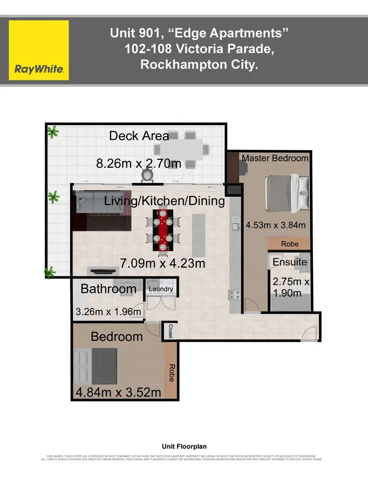 Floorplan of Homely apartment listing, 901/102-108 Victoria Parade, Rockhampton City QLD 4700