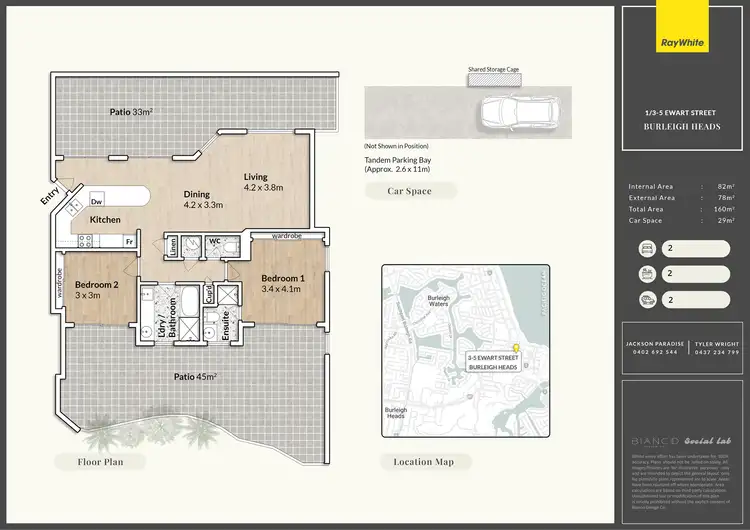 Floorplan of Homely apartment listing, 1/3-5 Ewart Street, Burleigh Heads QLD 4220