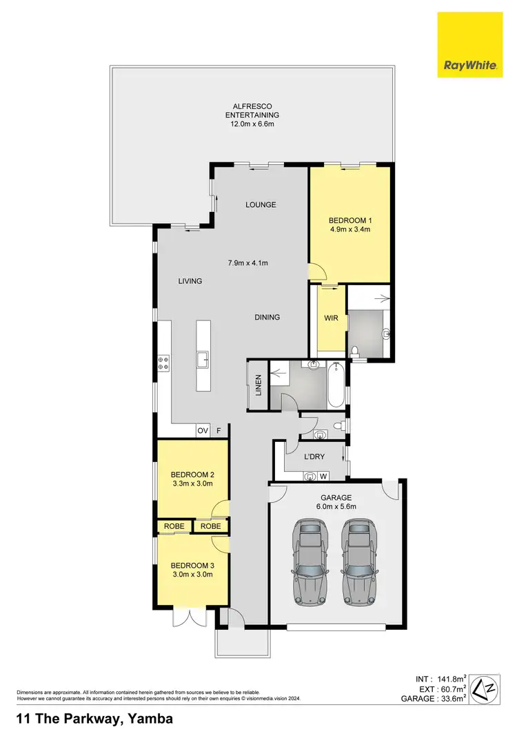 Floorplan of Homely house listing, 11 The Parkway, Yamba NSW 2464