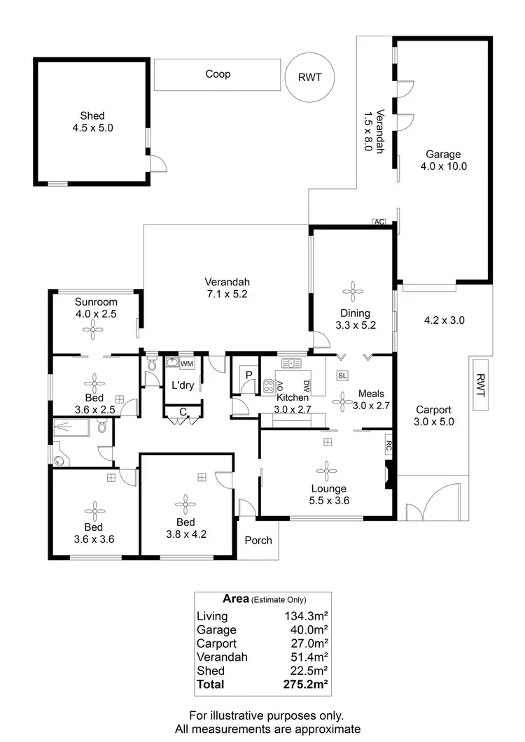 Floorplan of Homely house listing, 13 Bristol Avenue, Enfield SA 5085
