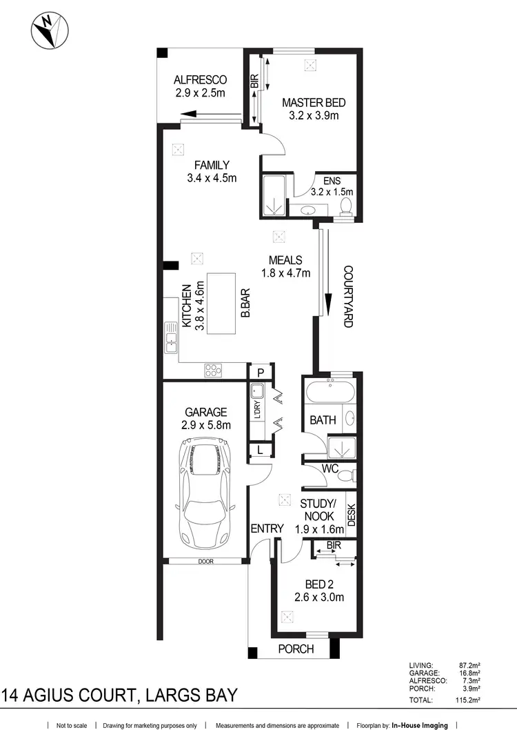 Floorplan of Homely house listing, 14 Agius Court, Largs North SA 5016
