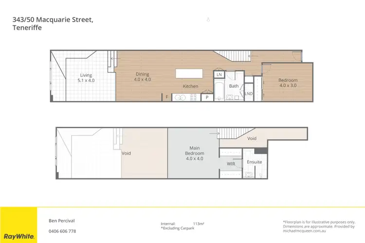 Floorplan of Homely apartment listing, 343/50 Macquarie Street, Teneriffe QLD 4005