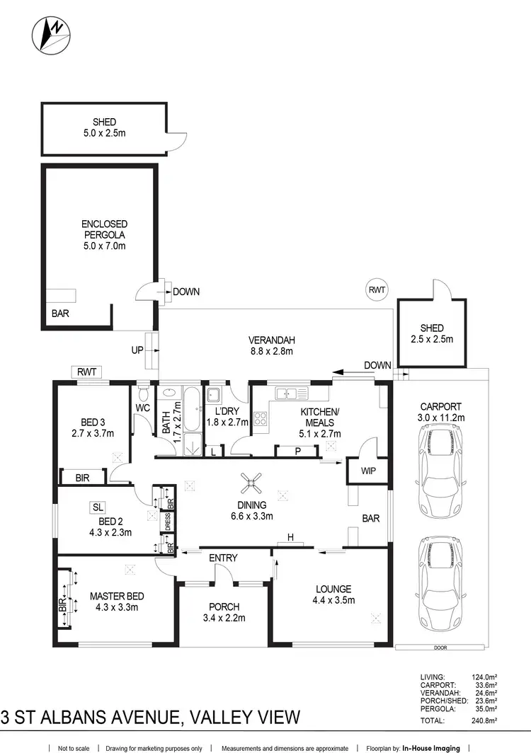 Floorplan of Homely house listing, 3 St Albans Avenue, Valley View SA 5093