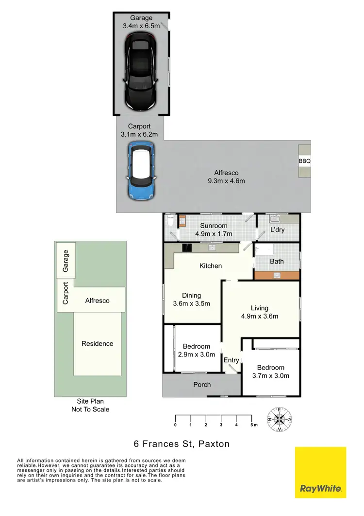 Floorplan of Homely house listing, 6 Frances Street, Paxton NSW 2325