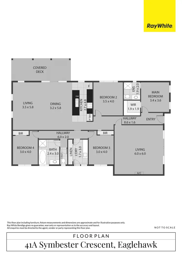 Floorplan of Homely house listing, 41A Symbester Crescent, Eaglehawk VIC 3556