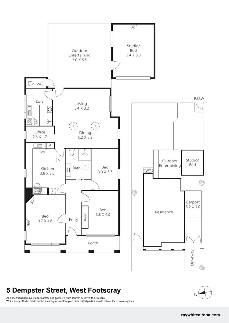 Floorplan of Homely house listing, 5 Dempster Street, West Footscray VIC 3012