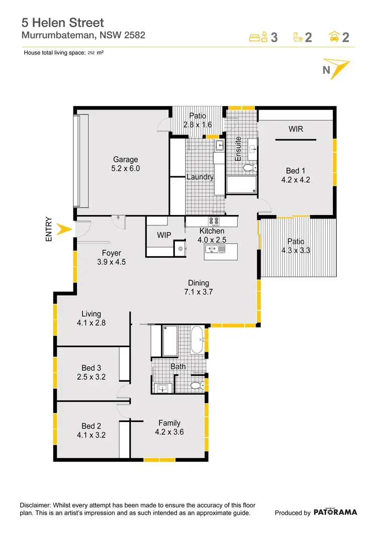 Floorplan of Homely house listing, 5 Helen Street, Murrumbateman NSW 2582