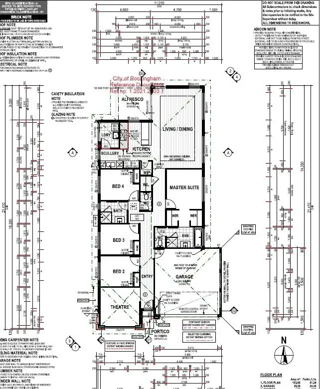 Floorplan of Homely house listing, 37 Flemington Drive, Baldivis WA 6171