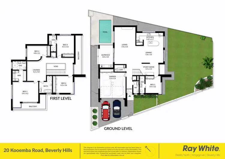 Floorplan of Homely house listing, 20 Kooemba Road, Beverly Hills NSW 2209