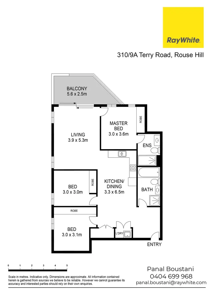 Floorplan of Homely unit listing, 310/9A Terry Road, Rouse Hill NSW 2155